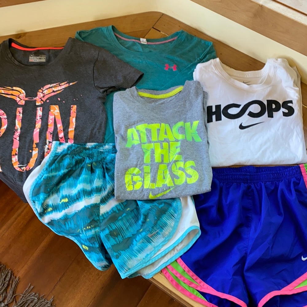 Nike and Under Armor bundle Youth large and AXS